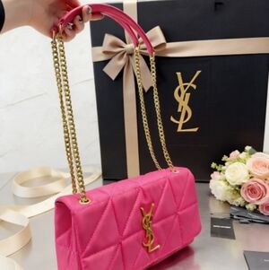 YSL Jamie Puffer Quilted Satin Bag